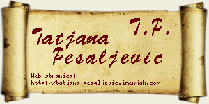 Tatjana Pešaljević vizit kartica